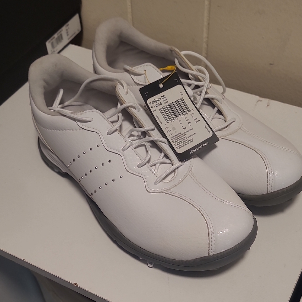 Adidas Men's White and Gray Athletic Shoes